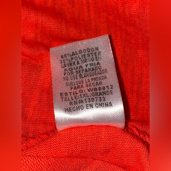 Umgee Women L Scoop Neck Half Sleeve Orange Fringe‎ Tunic Top Boho Peasant - Picture 5 of 7